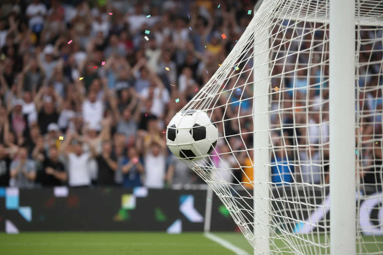 Digitale Anzeigetafel mit Spielstand und Statistiken